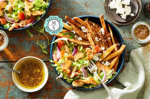 Martha's Best Chicken Souvlaki Salad