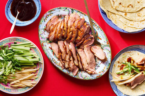 Peking-Style Duck Wraps