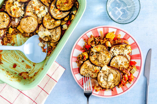 Groenteschotel met mediterraanse smaken