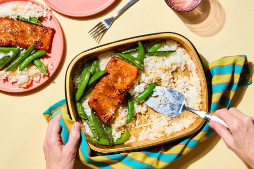 Sesame Miso Salmon & Snap Peas