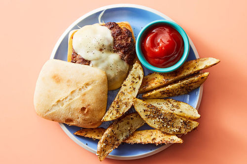 Mediterranean Cheeseburger