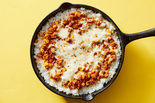 Cheesy Taco-Spiced Turkey Rice Casserole