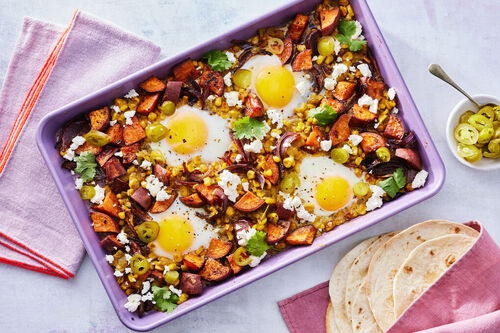Tex-Mex Braised Beef Sweet Potato Hash