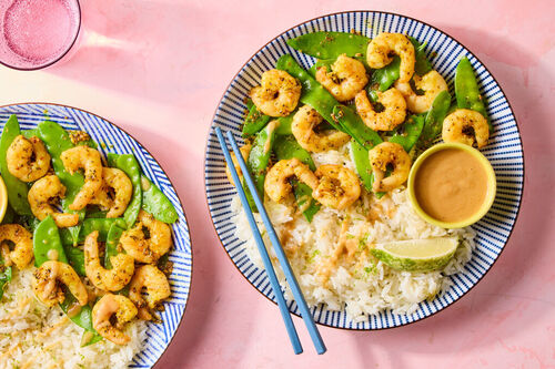 Lemongrass Jumbo Shrimp & Snow Pea Stir-Fry