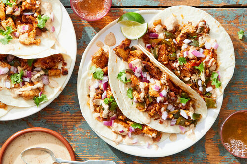 Chicken Sofritas Tacos