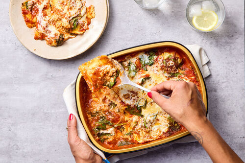 Beef & Wine Ravioli Lasagna