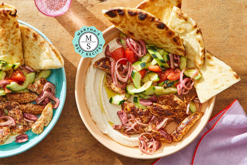 Martha's Best Chicken Shawarma Hummus Bowl