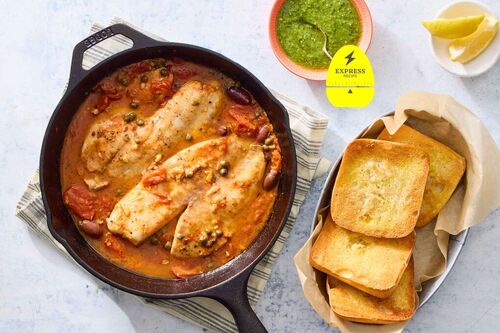 Express Recipe! Tomato-Braised Tilapia
