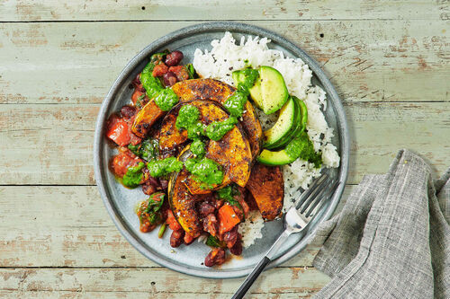 Smoky Pumpkin and Braised Beans