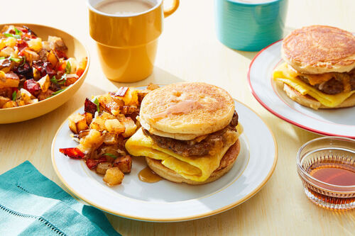 Griddle Cake Breakfast Sandwich