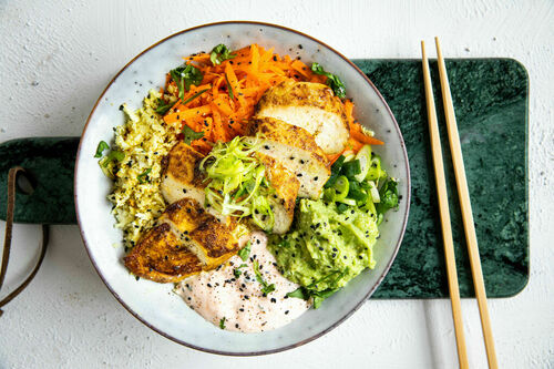 Asiatische Hähnchen-Bowl