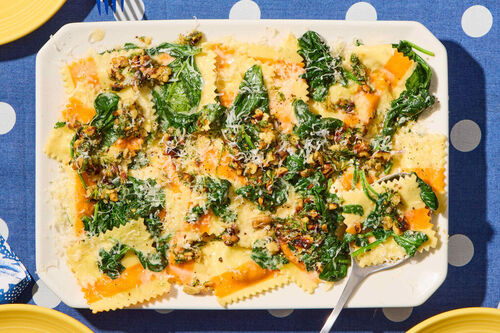 Creamy Asparagus-Gruyère Ravioli