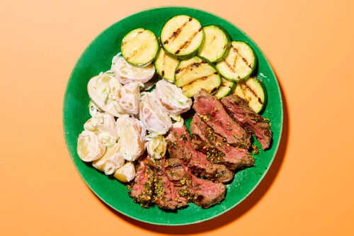 Grilled Garlic-Herb Steak
