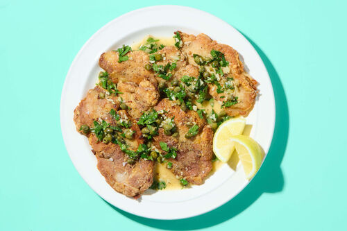 Pork Piccata with Lemon & Parsley