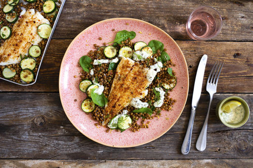 Harissa-heekfilet uit de oven