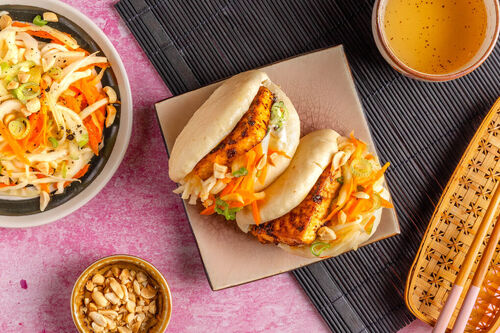 Gao bao-broodjes met garnalen