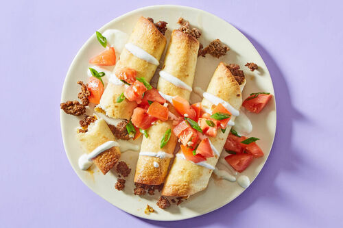 Oven-Fried Chorizo Taquitos