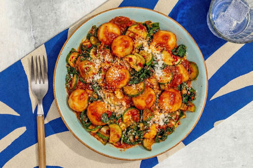 Käse-Gnocchi mit Zucchini