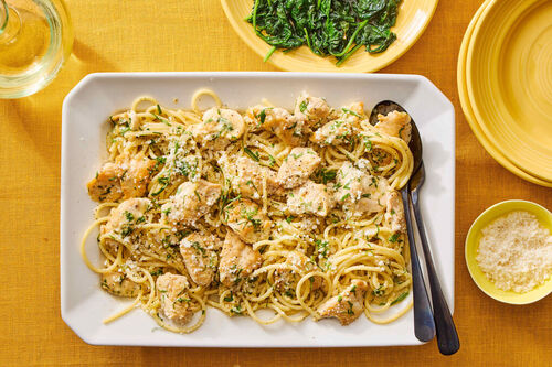Chicken al Limone with Gluten Free Fettuccine