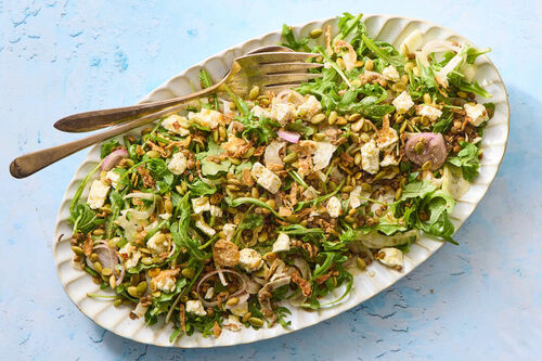 Arugula Salad & Readymade Chicken Cutlet