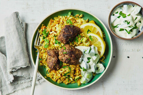 Carb-Conscious Spiced Beef Koftas
