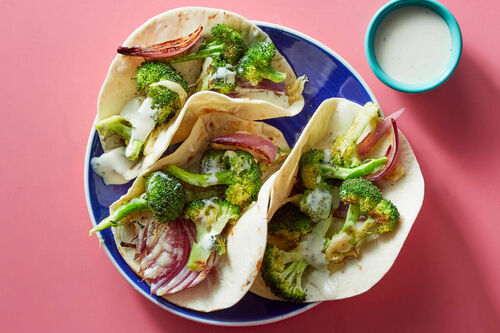 Stuffed Broccoli-Cheddar Tacos