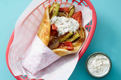 Greek-Style Roasted Veggies & Chicken