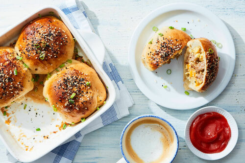 Sausage, Egg & Cheese Breakfast Buns