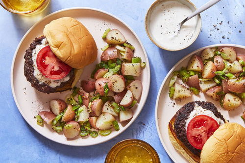 Pastrami-Spiced Burger with Horseradish Mayo