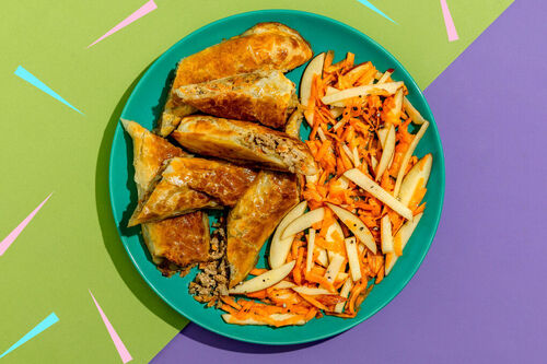 Blätterteigrollen mit Schweinehack