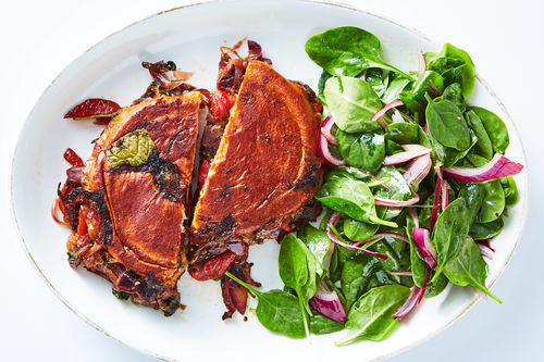 Roasted Red Pepper & Braised Beef Panini