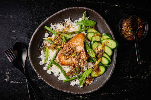 Fragrant Bluefin Tuna and Greens