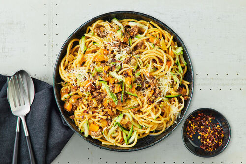 Lamb-Thyme Spaghetti