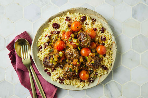 Turkish-Style Lamb Koftas and Lemon Couscous