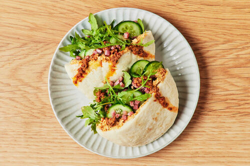 Lunch Bacon and Pesto Cream Cheese Pockets