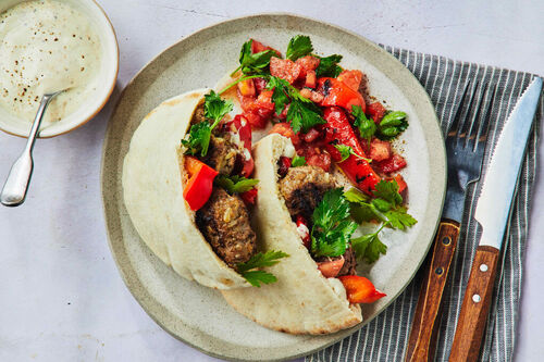 Turkish Lamb and Tomato Pita