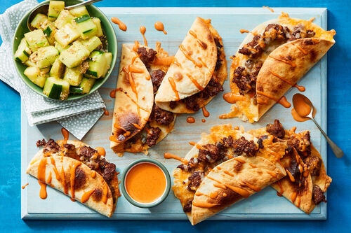 Korean-Style Impossible Quesadillas