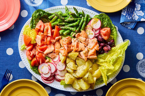 Springtime! Salmon Niçoise Salad
