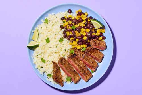 Carne Asada Bowls with Black Bean-Corn Salad