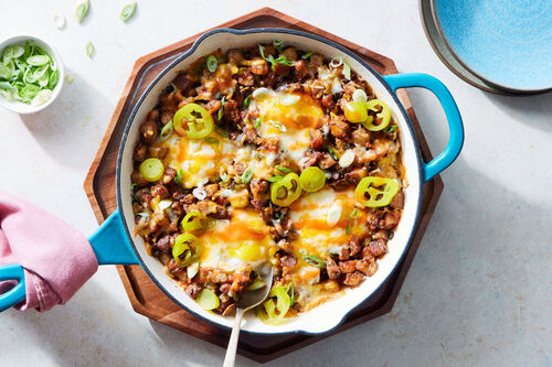 Tex-Mex Bratwurst Skillet Hash