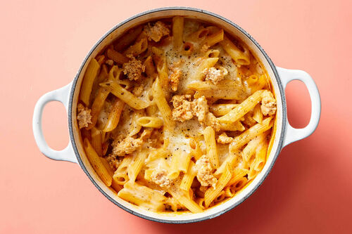 Baked Penne with Turkey Meat Sauce