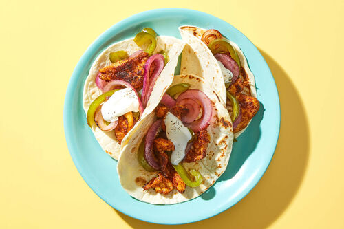 Easy Clean Up! Chicken Fajita Tacos