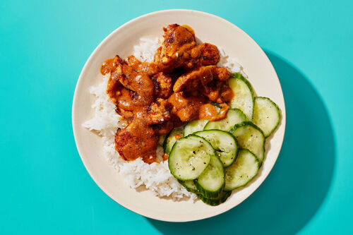 Chicken Satay Bowl with Peanut Sauce