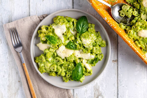 "Boerderij"-pasta op z'n mac 'n cheese