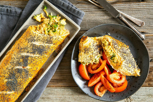 Broccolistrudel met geraspte kaas