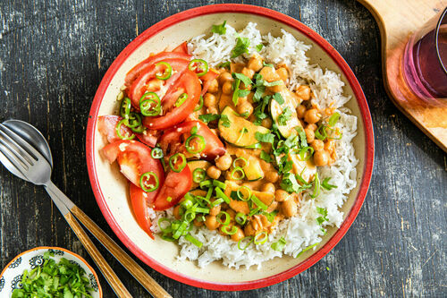 Kikkererwtencurry met courgette