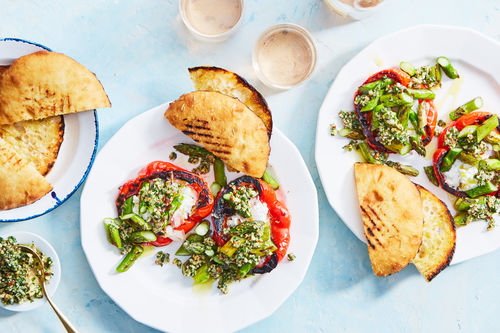 Grilled Peppers & Asparagus