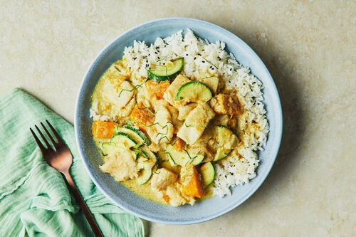 Easy Spicy Green Fish Curry