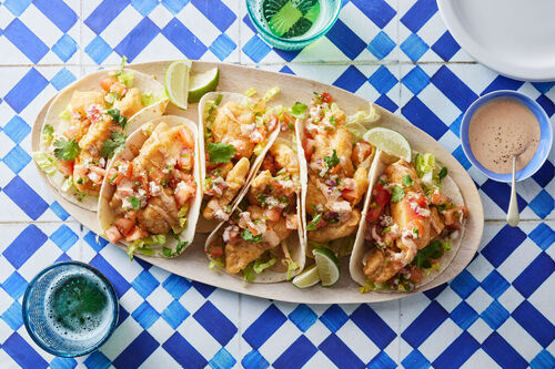 Baja Fish Tacos with Cod