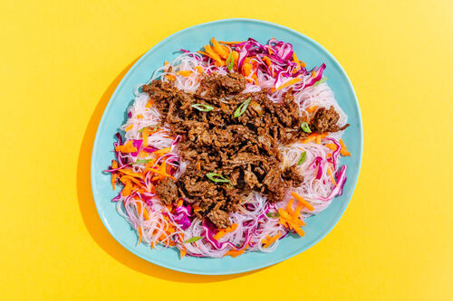 Gemischte Hackfleischpfanne mit Ketjap Manis